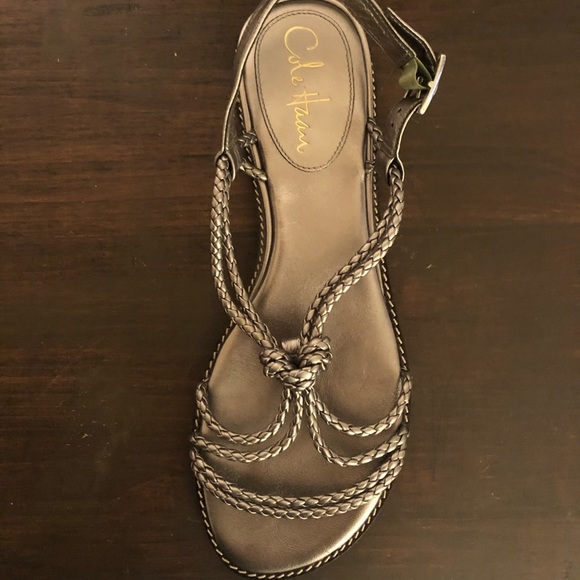 COPY - Cole Haan sandals, silver rope and knotted, leather, size 8 - Picture 2 of 4